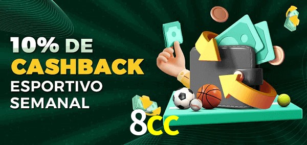 10% de bônus de cashback na 8cc